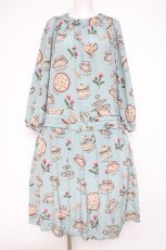 画像1: Jane Marple / Tea for two fluffy dress  サックス Y-26-10-20-107-JM-OP-SZ-ZY (1)