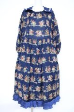 画像1: Jane Marple / Jubilee flowersミニドレス  ネイビー Y-26-10-20-109-JM-OP-SZ-ZY (1)