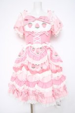 画像1: To Alice / Lovery Strawberry Dress  ピンク Y-26-10-20-117-LO-OP-SZ-ZY (1)