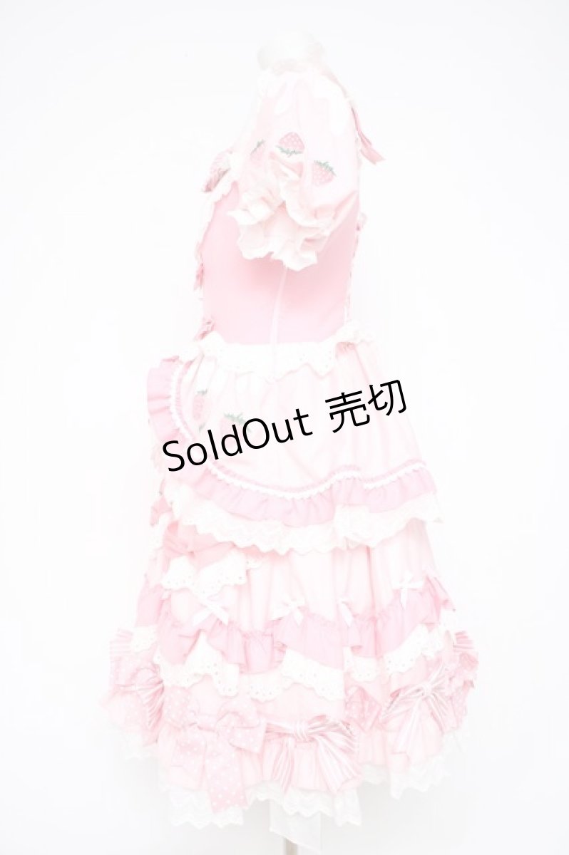 画像3: To Alice / Lovery Strawberry Dress  ピンク Y-26-10-20-117-LO-OP-SZ-ZY (3)