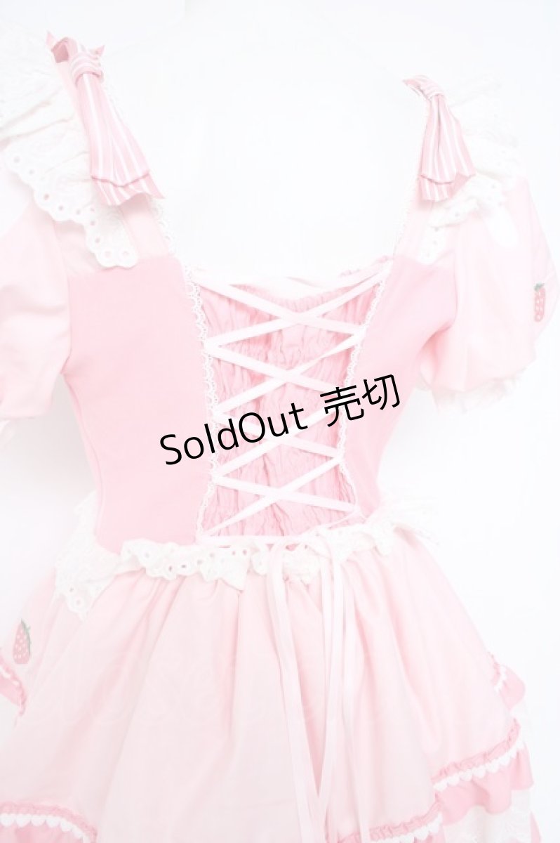 画像5: To Alice / Lovery Strawberry Dress  ピンク Y-26-10-20-117-LO-OP-SZ-ZY (5)