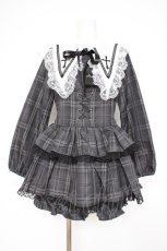 画像1: MA*RS / 十字架襟チェックセットアップ  グレー Y-26-10-20-118-GO-OP-SZ-ZY (1)