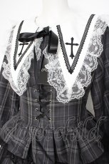 画像2: MA*RS / 十字架襟チェックセットアップ  グレー Y-26-10-20-118-GO-OP-SZ-ZY (2)