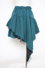 画像3: axes femme POETIQUE / アシメフリルフィンミニスカート M グリーン Y-26-10-20-121-AX-SK-SZ-ZY (3)