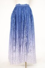 画像2: axes femme /  グラデレースサーキュラースカート F ブルー Y-26-10-20-126-AX-SK-SZ-ZY (2)