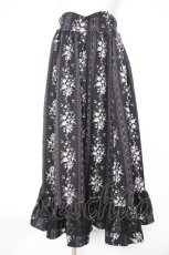 画像1: Kurumi Collaboration / CLK*PTフレアスカート　ヴィンテージローズグランスカート m 黒 Y-26-10-20-129-LO-SK-SZ-ZY (1)