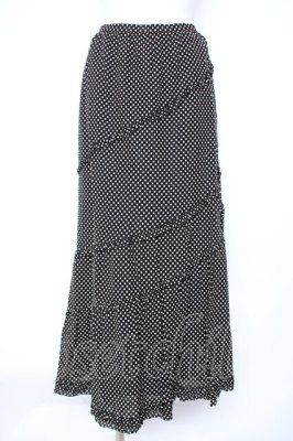 Preview of ドットフリルスカート S 黒