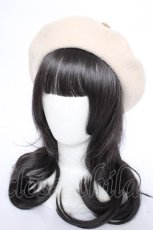 画像2: Swankiss / リボンパール付きベレー  ベージュ Y-26-10-20-019-LO-AC-SZ-ZY (2)