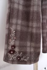 画像2: axes femme / 裾刺繍ストレートカットパンツ M 茶 Y-26-10-20-146-AX-PA-SZ-ZY (2)