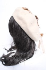画像3: Swankiss / リボンパール付きベレー  ベージュ Y-26-10-20-019-LO-AC-SZ-ZY (3)