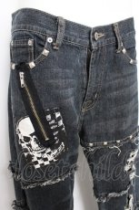 画像2: Deorart / ダメージ加工入りデニムパンツ S 黒 Y-26-10-20-149-PU-PA-SZ-ZY (2)