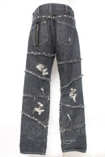 画像3: Deorart / ダメージ加工入りデニムパンツ S 黒 Y-26-10-20-149-PU-PA-SZ-ZY (3)