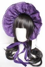 画像1: Chalmiere / ハーフボンネット  パープル Y-26-10-20-021-AX-AC-SZ-ZY (1)
