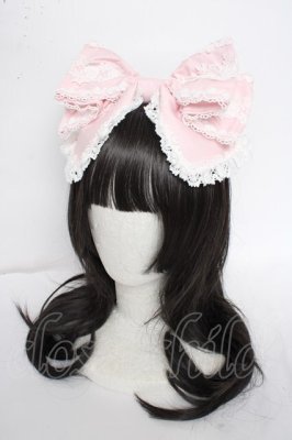 Preview of Rosy Princessリボンカチューシャ  ピンク
