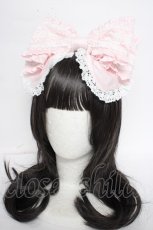 画像1: BABY,THE STARS SHINE BRIGHT / Rosy Princessリボンカチューシャ  ピンク Y-26-10-20-023-BA-AC-SZ-ZY (1)