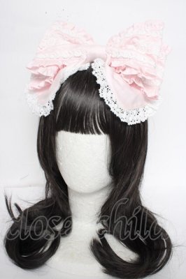 Preview of Rosy Princessリボンカチューシャ  ピンク