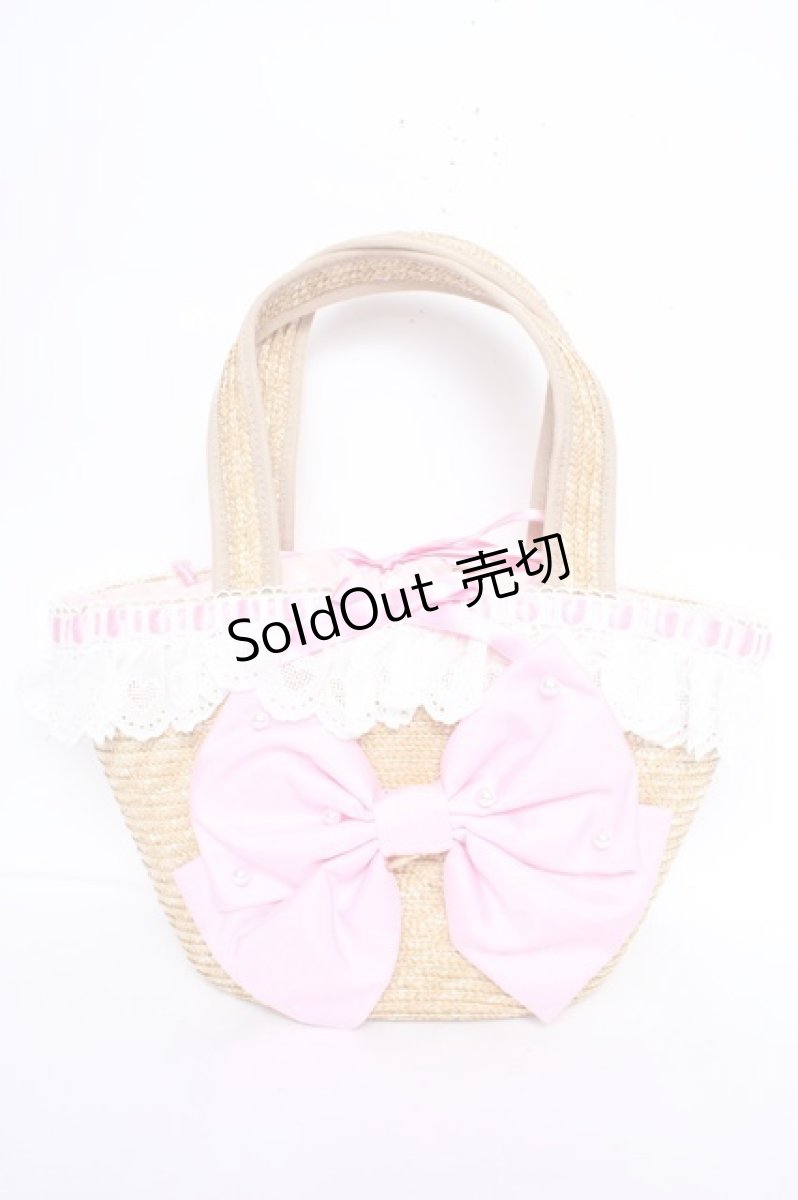 画像1: Angelic Pretty / Lovelyドットストローバッグ  ピンク Y-26-10-20-027-AP-BG-SZ-ZY (1)