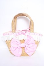 画像1: Angelic Pretty / Lovelyドットストローバッグ  ピンク Y-26-10-20-027-AP-BG-SZ-ZY (1)