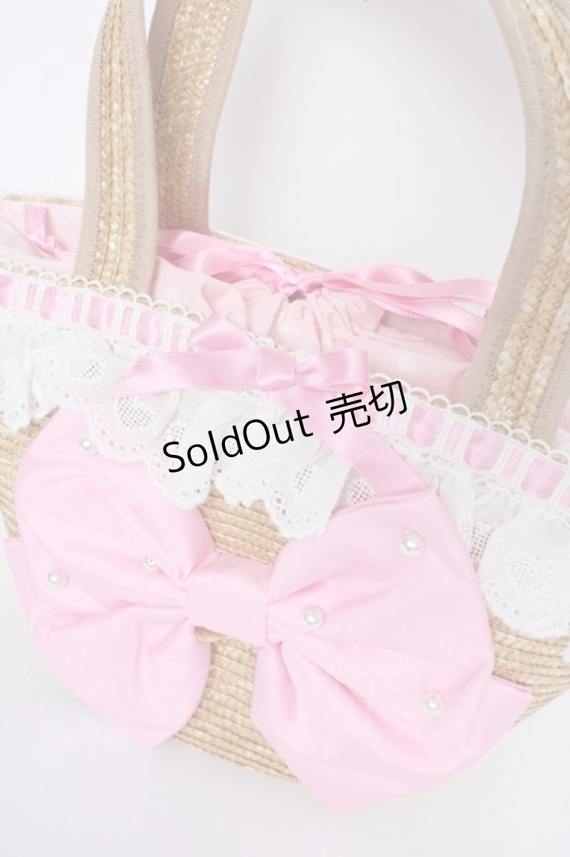 画像3: Angelic Pretty / Lovelyドットストローバッグ  ピンク Y-26-10-20-027-AP-BG-SZ-ZY (3)