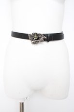 画像1: axes femme / 薔薇バックルベルト  黒 Y-26-10-23-062-AX-ZA-SZ-ZY (1)