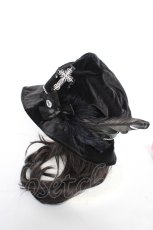 画像2: uf. / ゴシックノエルハット  黒 Y-26-10-23-073-GO-AC-SZ-ZY (2)