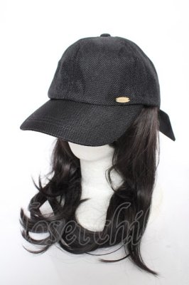 Preview of ロゴプレート付サマーキャップ  黒