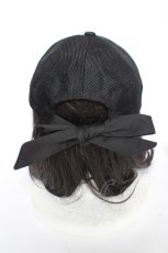 画像3: axes femme POETIQUE / ロゴプレート付サマーキャップ  黒 Y-26-10-23-076-AX-AC-SZ-ZY (3)