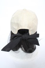 画像3: axes femme POETIQUE / ロゴプレート付サマーキャップ  ベージュ Y-26-10-23-077-AX-AC-SZ-ZY (3)