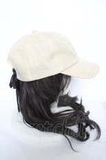 画像4: axes femme POETIQUE / ロゴプレート付サマーキャップ  ベージュ Y-26-10-23-077-AX-AC-SZ-ZY (4)
