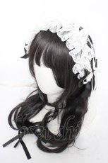 画像1: Dear My Love / レースヘッドドレス  黒 Y-26-10-23-081-LO-AC-SZ-ZY (1)