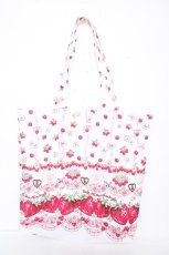 画像2: BABY,THE STARS SHINE BRIGHT / Juicy Strawberry Memory柄トートBag  白 Y-26-10-23-085-BA-BG-SZ-ZY (2)