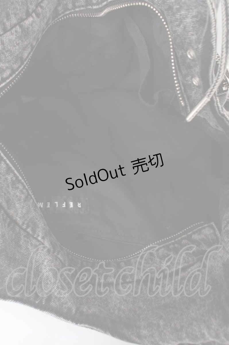 画像3: REFLEM / 加工デニム2WAYショルダーバッグ F ブラック Y-26-10-23-089-PU-BG-SZ-ZY (3)