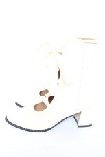 画像2: MODO / angel flower wall ribbon lace up boots 38 生成り Y-26-10-23-092-LO-SH-SZ-ZY (2)