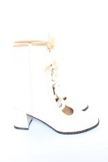 画像4: MODO / angel flower wall ribbon lace up boots 38 生成り Y-26-10-23-092-LO-SH-SZ-ZY (4)