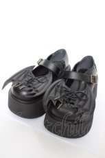 画像1: ATELIER PIERROT / nocturnal grave batwing mended shose M 黒 Y-26-10-23-097-EL-SH-SZ-ZY (1)