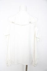 画像2: axes femme POETIQUE / 2wayオフショルブラウス M 白 Y-26-10-23-104-AX-BL-SZ-ZY (2)