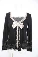 画像1: axes femme / 重ね着風プルオーバー M 黒 Y-26-10-23-113-AX-TO-SZ-ZY (1)