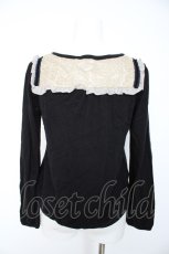 画像2: axes femme / 刺繍使いクラシックプルオーバー M 黒 Y-26-10-23-118-AX-TO-SZ-ZY (2)
