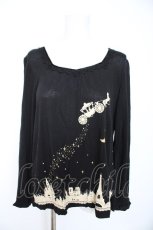 画像1: axes femme / メルヘン柄プルオーバー M 黒 Y-26-10-23-120-AX-TO-SZ-ZY (1)