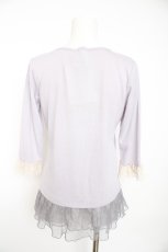 画像2: axes femme / 裾ドットチュールインナープルオーバー M ラベンダー Y-26-10-23-152-AX-TO-SZ-ZY (2)