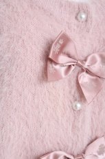 画像3: m petit by misako / MSKリボンカーディガン 4L ピンク Y-26-10-23-166-LO-TO-SZ-ZY (3)