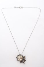 画像2: axes femme / ストーン×薔薇ネックレス  シルバー Y-26-10-23-026-AX-AC-SZ-ZY (2)