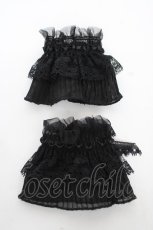 画像2: ATELIER PIERROT / holy veil cuffs　カフス/お袖留め  黒 Y-26-10-23-039-EL-ZA-SZ-ZY (2)