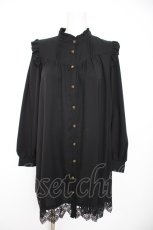 画像1: axes femme / 裾レースチュニック F 黒 Y-26-10-26-045-AX-TO-SZ-ZY (1)