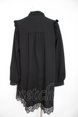 画像2: axes femme / 裾レースチュニック F 黒 Y-26-10-26-045-AX-TO-SZ-ZY (2)