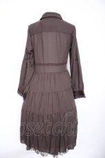 画像2: axes femme / ファーティペット付ロングシャツワンピース M 茶 Y-26-10-26-046-AX-OP-SZ-ZY (2)