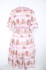画像2: axes femme kawaii / お菓子の家柄ワンピース M ピンク Y-26-10-26-059-AX-BL-SZ-ZY (2)