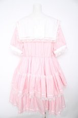 画像2: majoretty / セーラードットティアワンピース 3L ピンク Y-26-10-26-062-LO-OP-SZ-ZY (2)