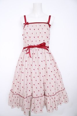Preview of Little dot heartジャンパースカート  アイボリー