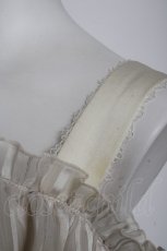画像5: ATELIER PIERROT / シャイニーシフォンコルセットドレス  生成り Y-26-10-26-068-EL-OP-SZ-ZY (5)